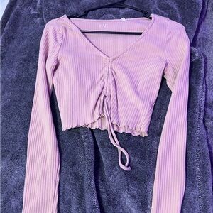 Beige, long sleeve shirt